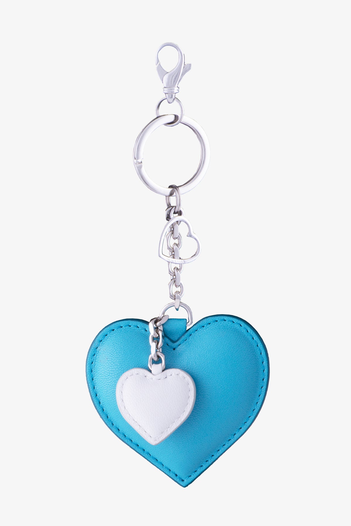 Double hearts keychain